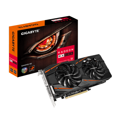 VGA Gigabyte Radeon™ RX 580 Gaming 8GB GDDR5 256Bit _RX580GAMING-8GD _618S